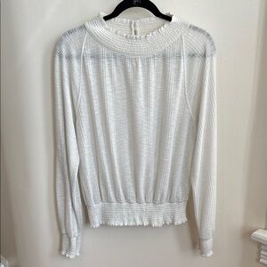 Free people Boulevard ruffle Elegant off white Women's Top